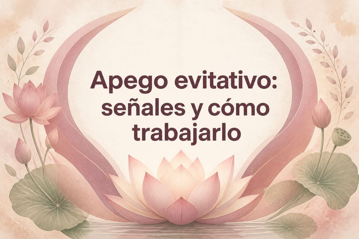 Apego evitativo: señales y cómo trabajarlo — Flor de Loto by Mayra