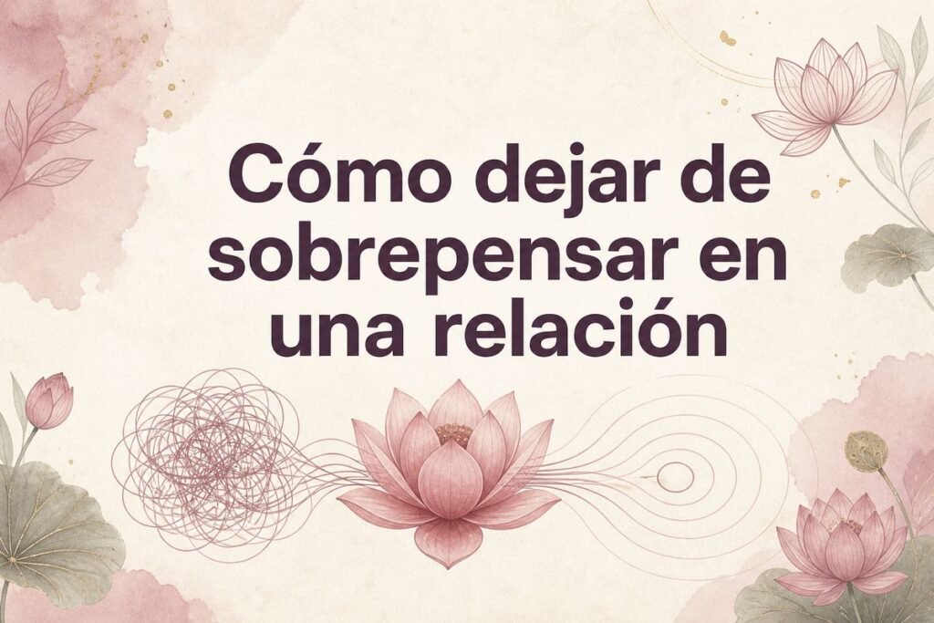 Cómo dejar de sobrepensar en una relación — Flor de Loto by Mayra