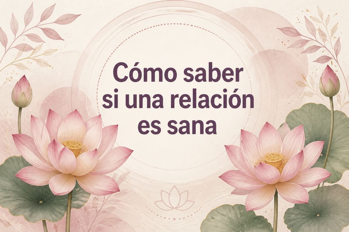 Cómo saber si una relación es sana — Flor de Loto by Mayra