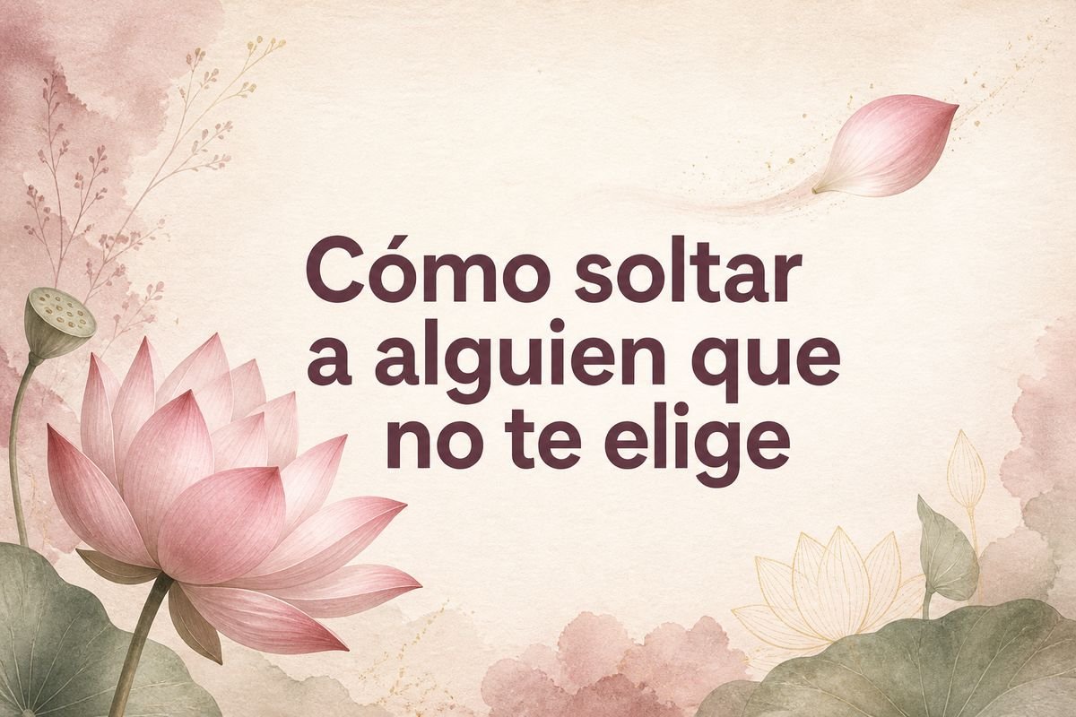 Cómo soltar a alguien que no te elige — Flor de Loto by Mayra
