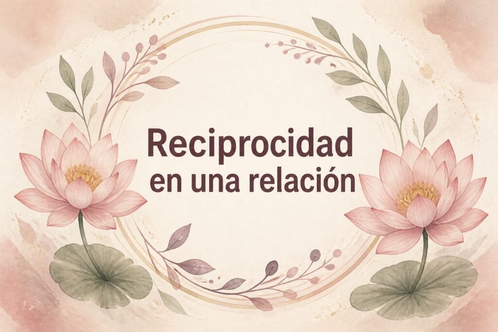 Reciprocidad en una relación — Flor de Loto by Mayra