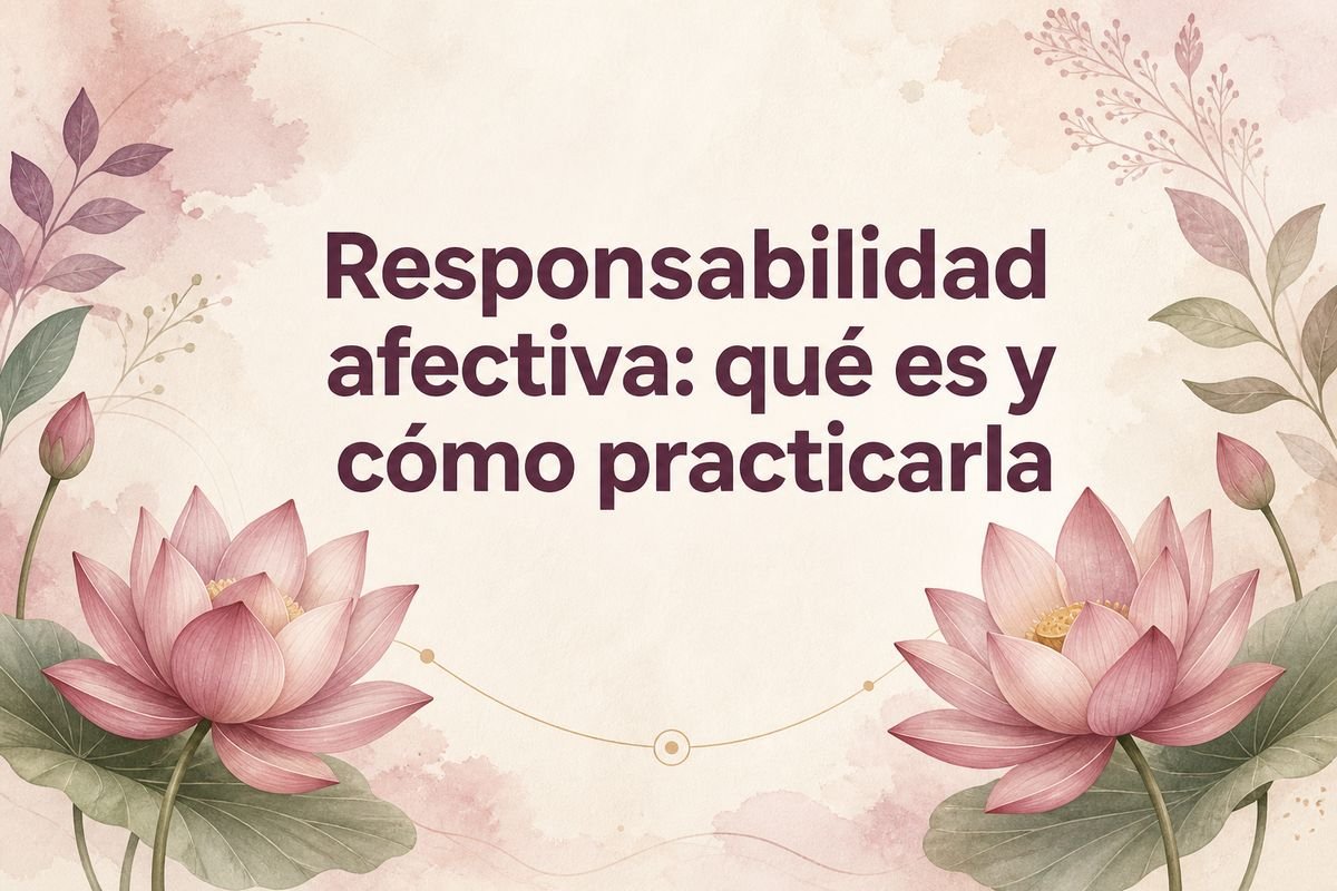 Responsabilidad afectiva: qué es y cómo practicarla — Flor de Loto by Mayra