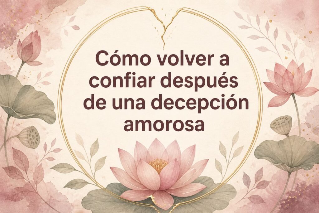 Cómo volver a confiar después de una decepción amorosa — Flor de Loto by Mayra