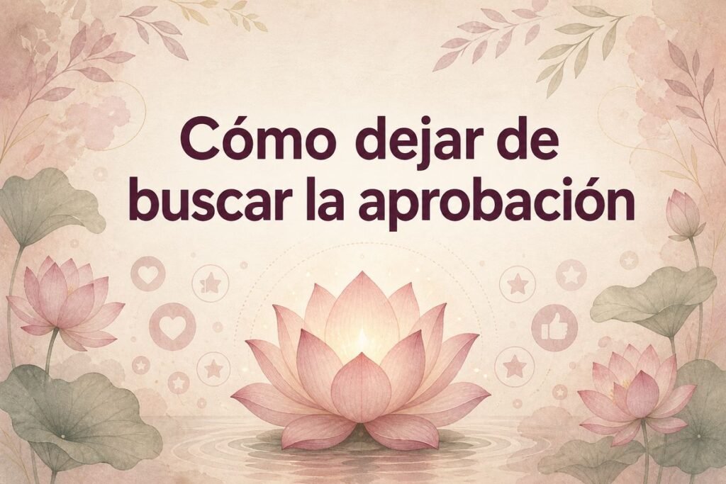 Cómo dejar de buscar la aprobación — Flor de Loto by Mayra