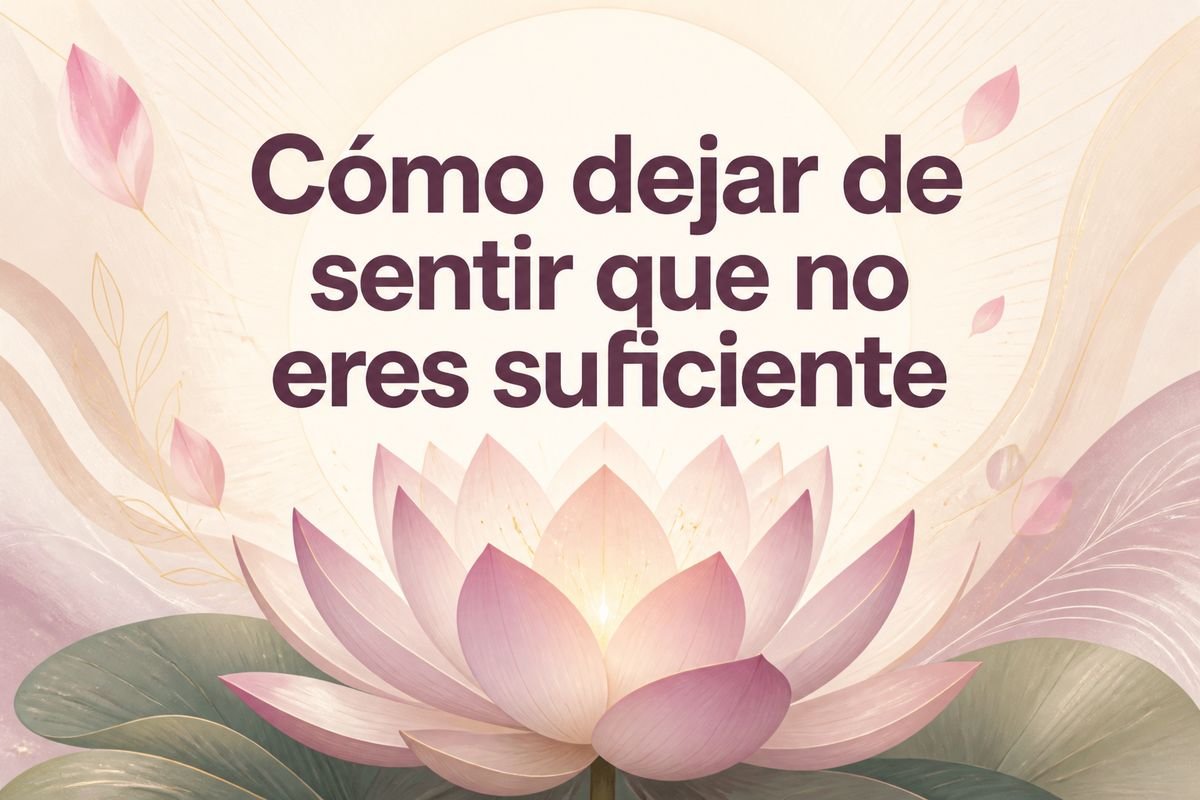 Cómo dejar de sentir que no eres suficiente — Flor de Loto by Mayra