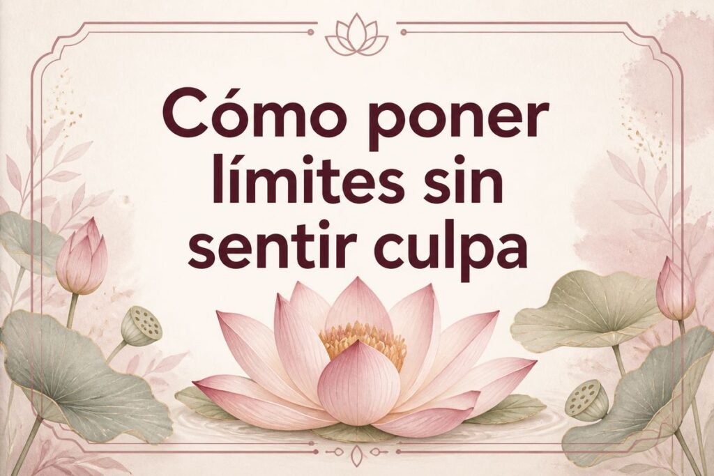 Cómo poner límites sin sentir culpa — Flor de Loto by Mayra